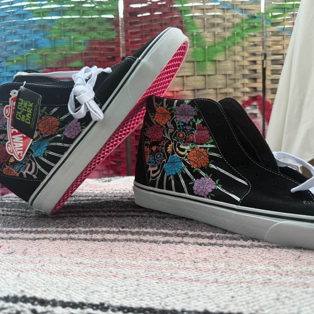 Vans Black Multicolor Floral High-Tops